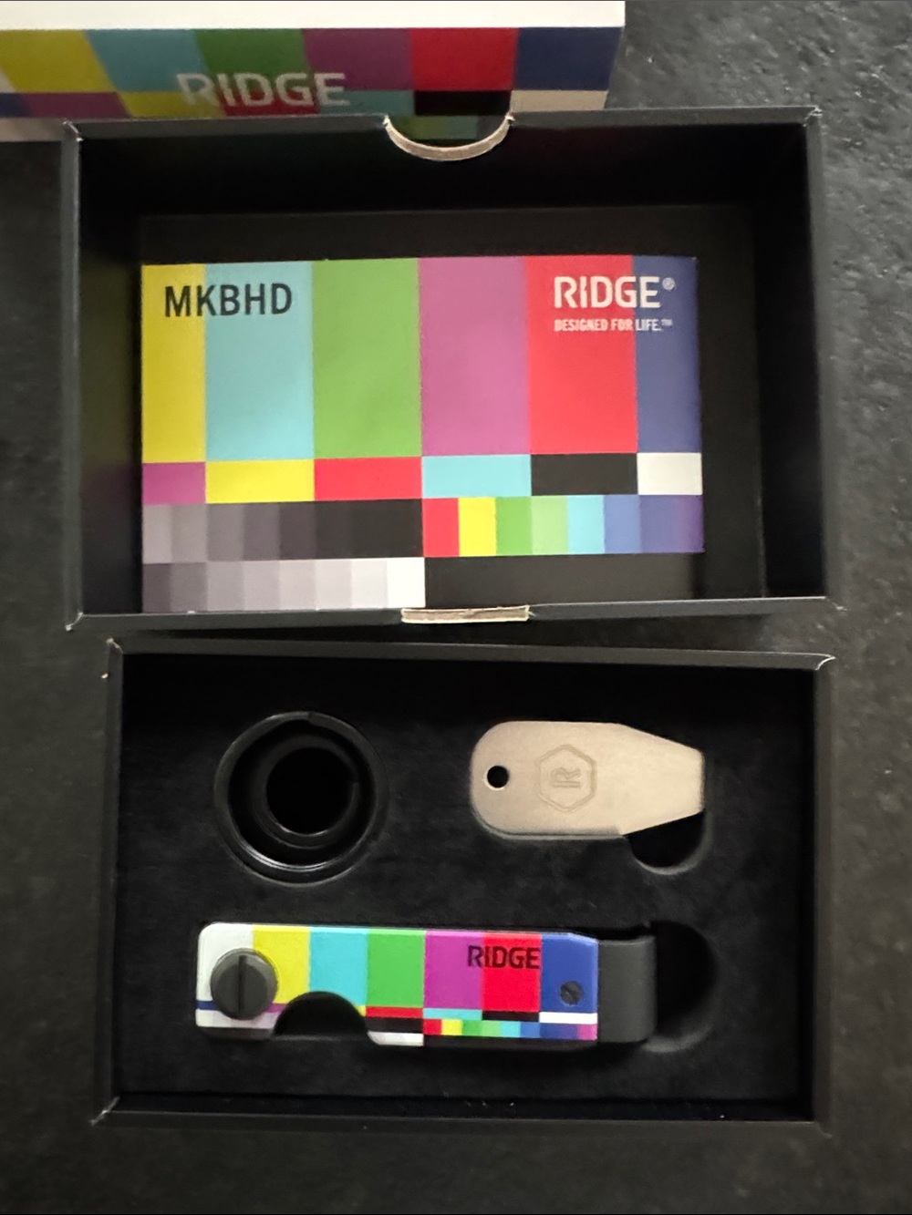 RIDGE Multicolor Test Pattern Keycase - Picture 3 of 3